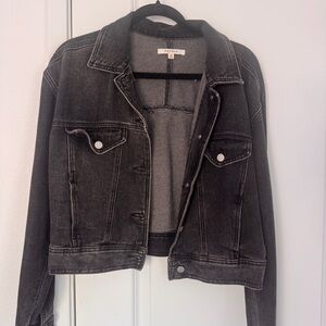 PacSun Black Washed Denim Jacket